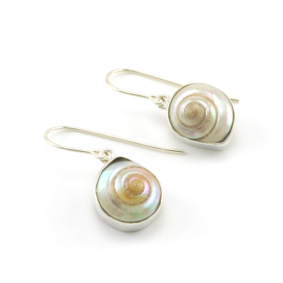 Sterling Silver Malabar Shell Dangle Earrings