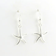 Alt View Sterling Silver Starfish Dangle Earrings