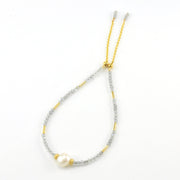 Alt View 14k Gold Fill Labradorite Pearl Adjustable Bracelet