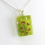 Alt View Glass Golden Poppies Small Necklace