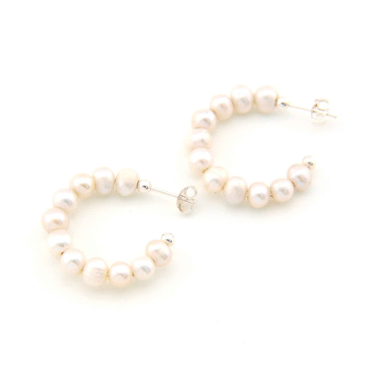 Freshwater Pearl Hoop Earrings