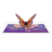 Full Card Monarch Butterfly Pop Up Card