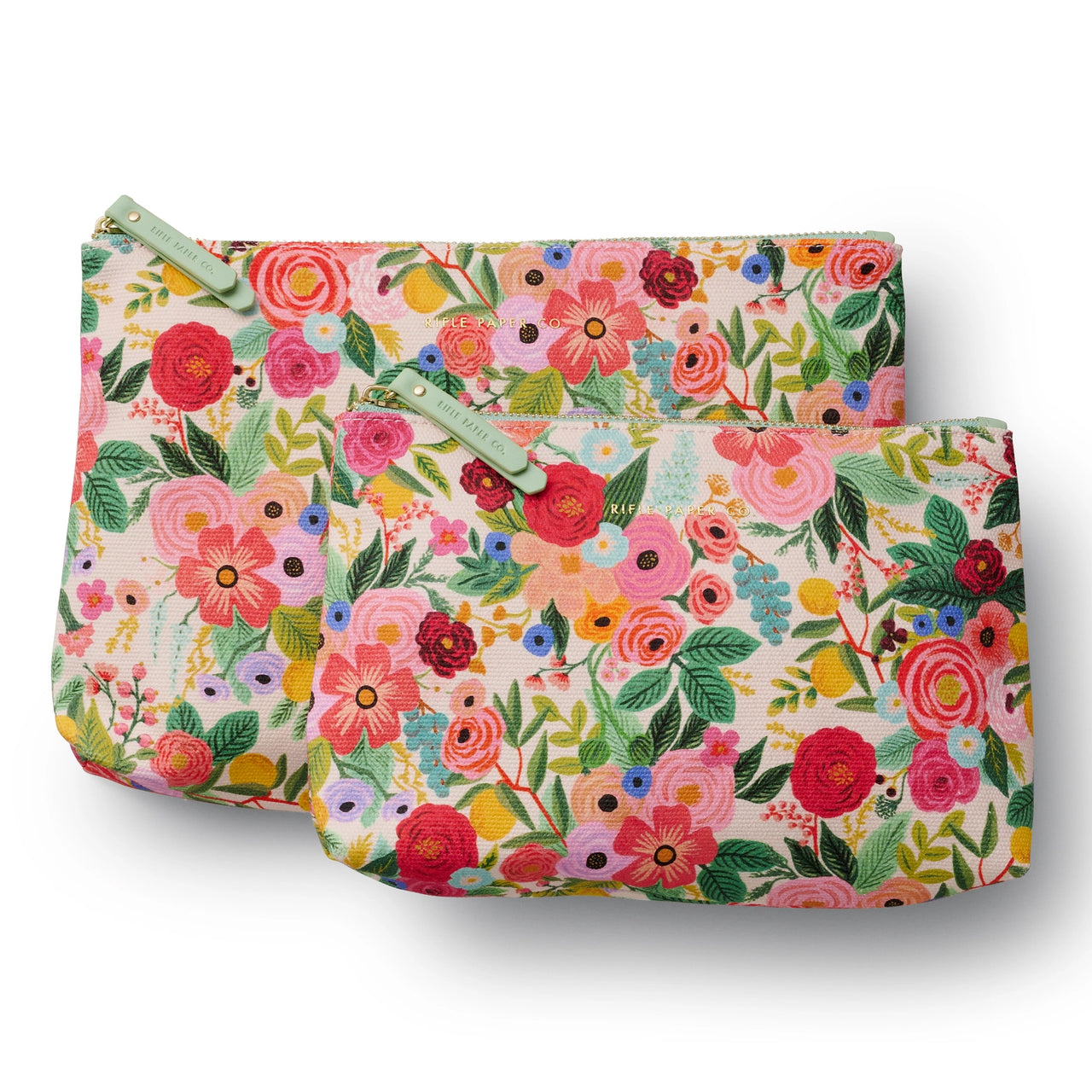 Garden Party Zippered Pouch Set