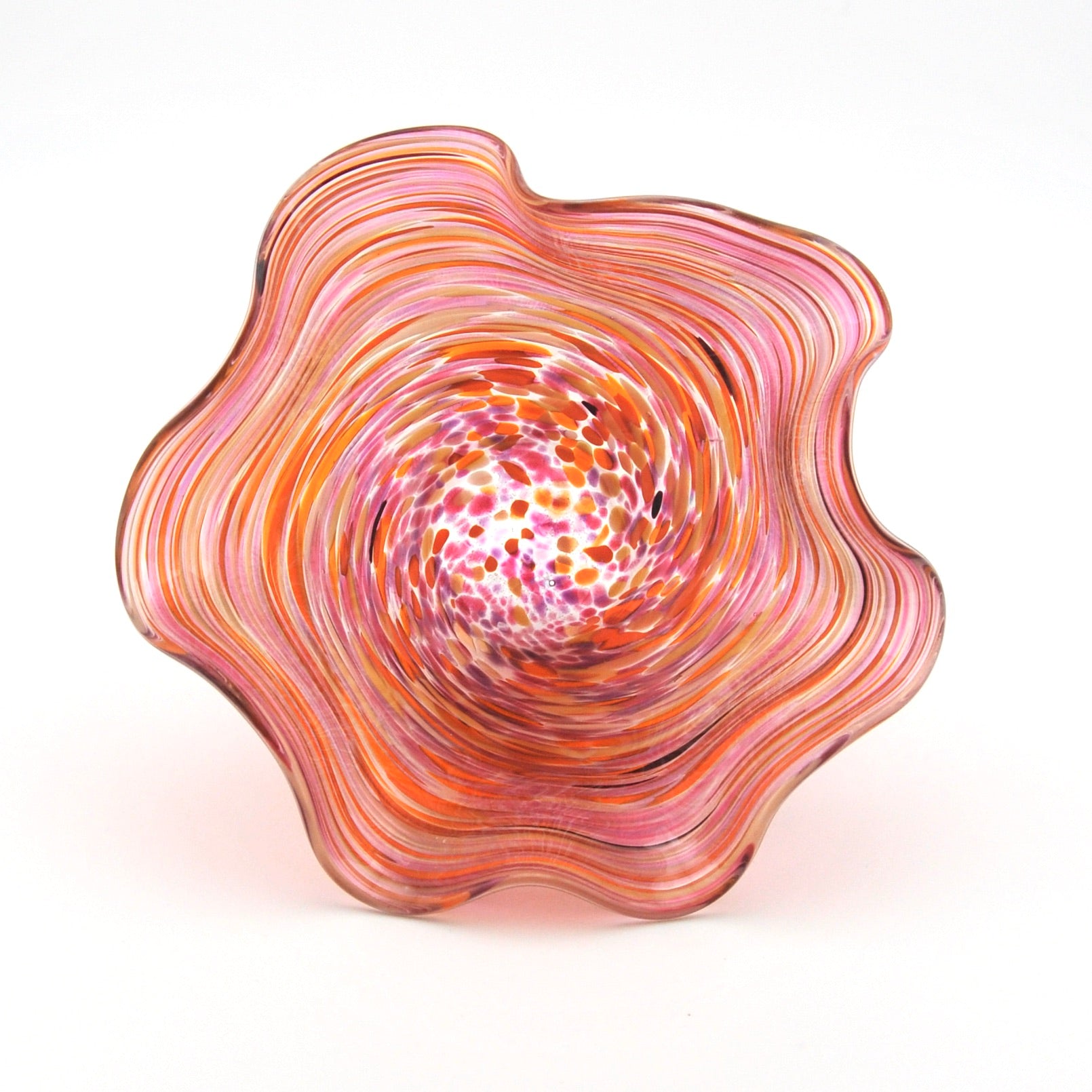 Glass Flamingo Mini Floppy Bowl Inside