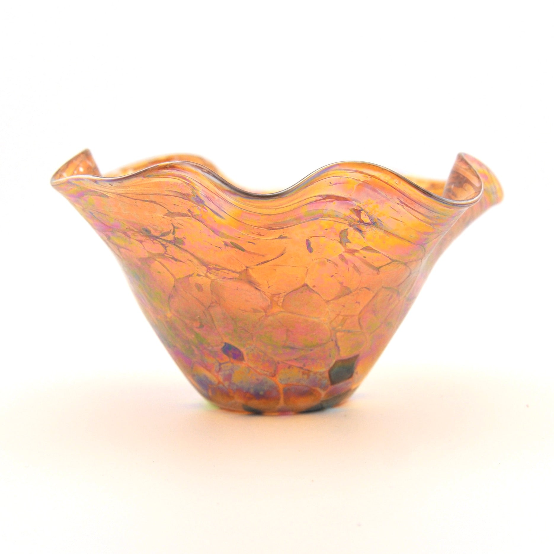 Glass Island Amber Mini Floppy Bowl