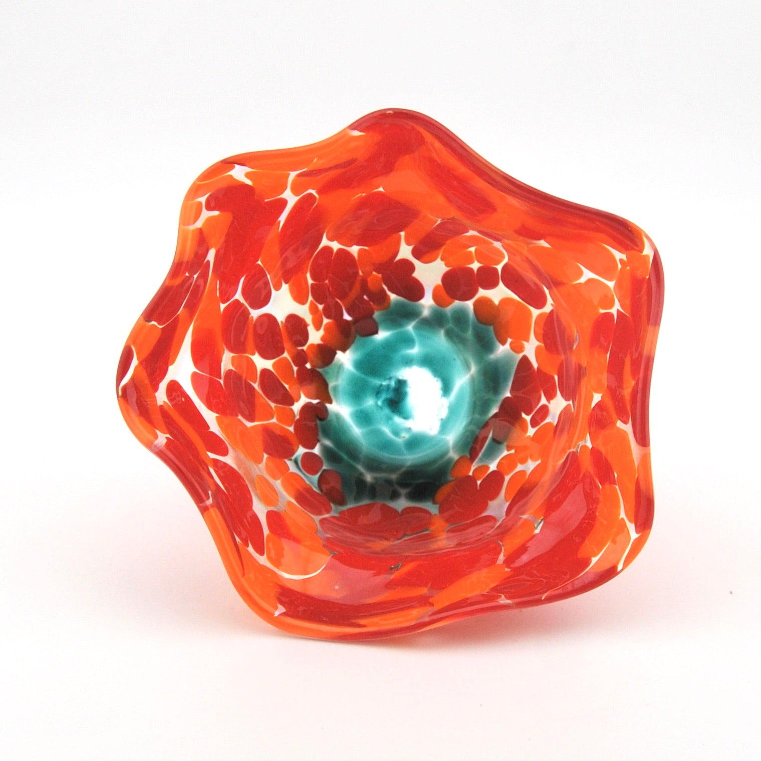 Glass Poppies Mini Floppy Bowl Inside