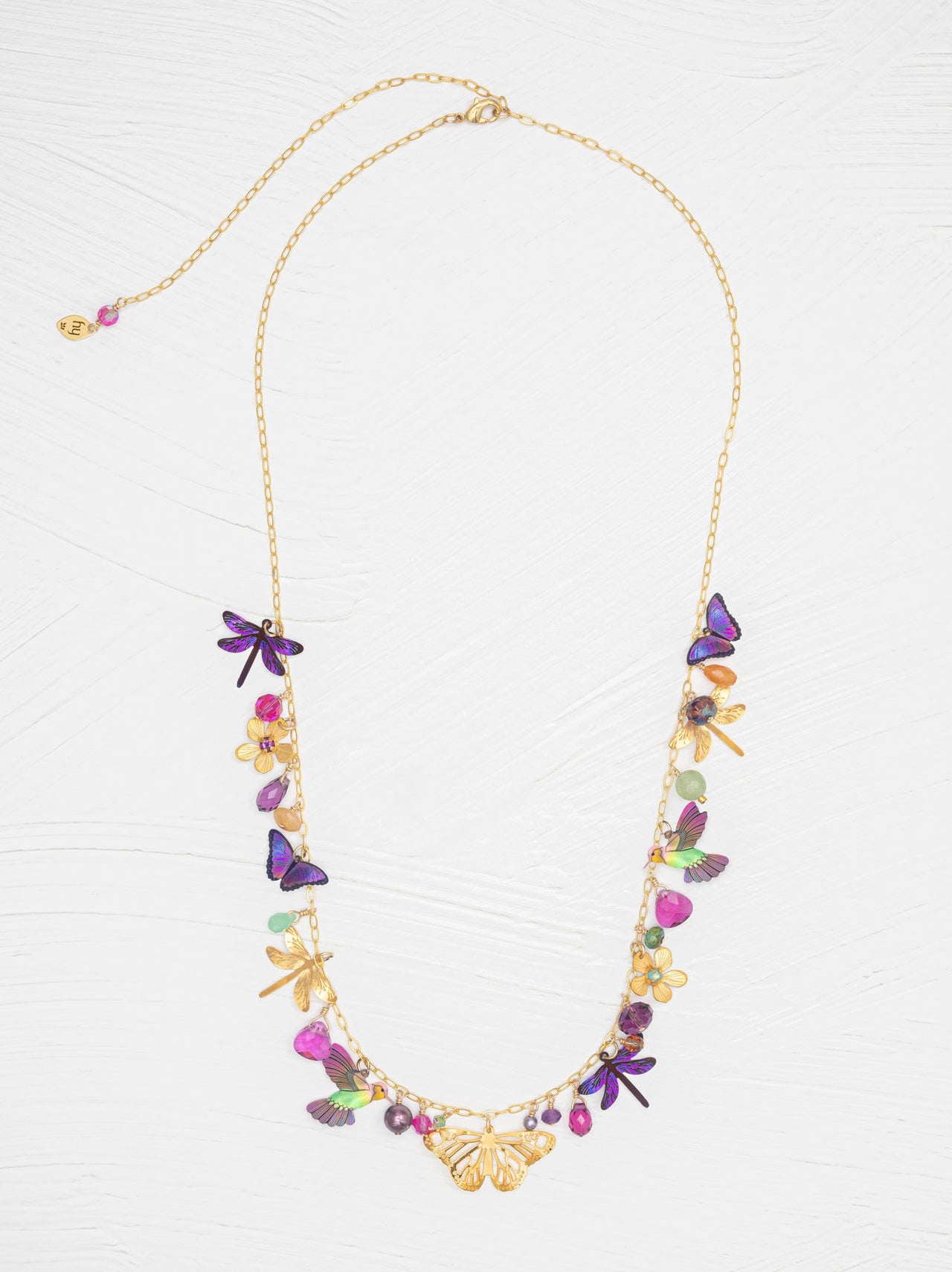 Gold Garden Party Necklace Full View