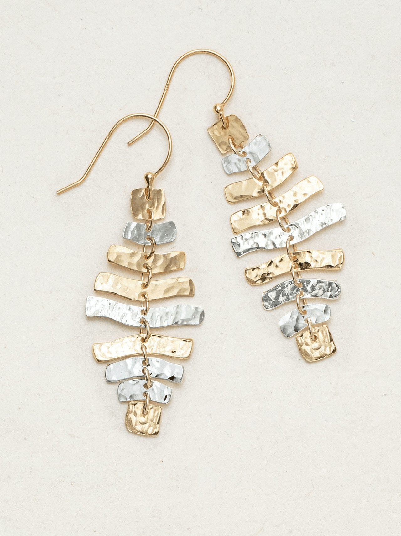 Gold Silver Astra Earrings