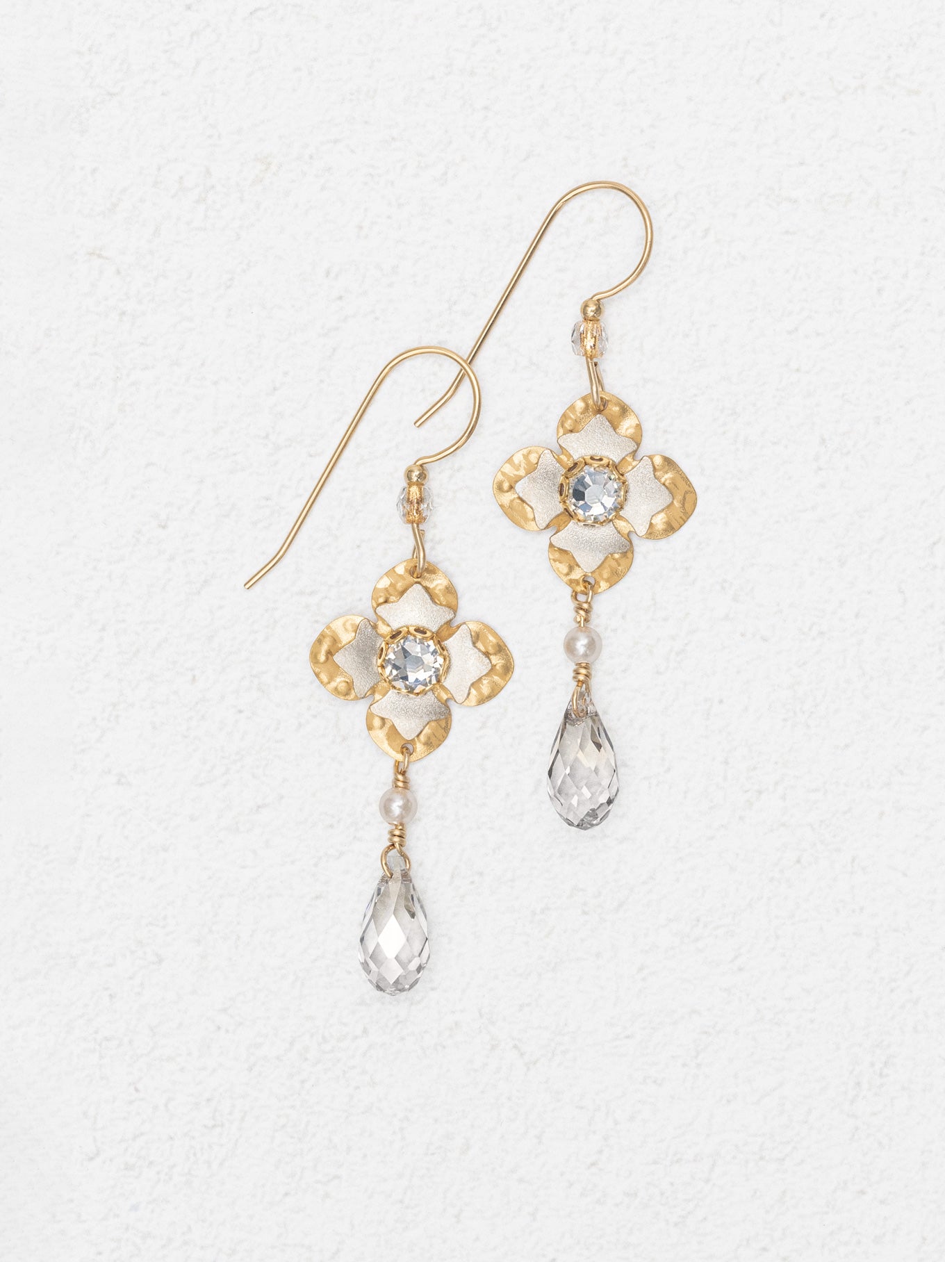 Gold Silver Octavia Earrings