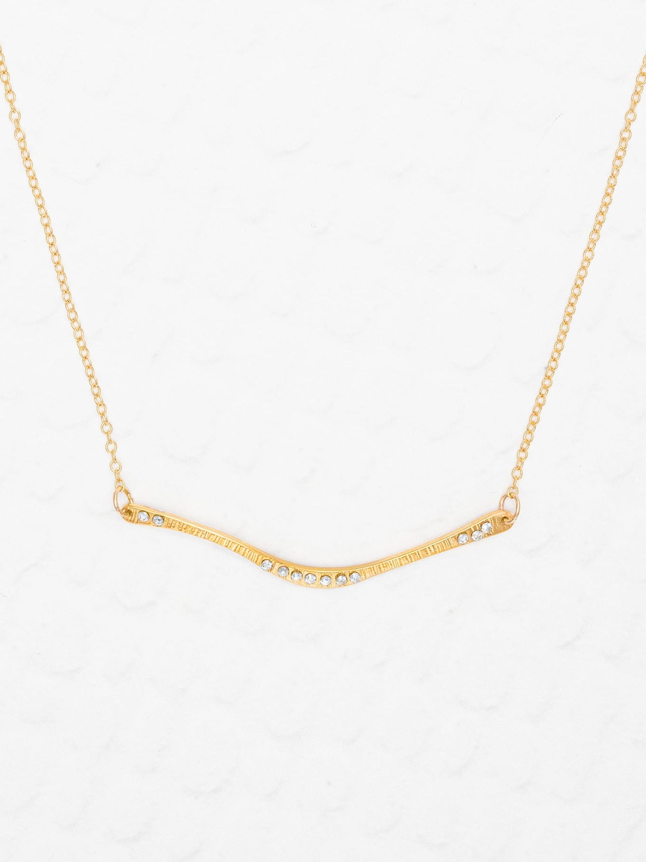 Gold Zara Bar Necklace