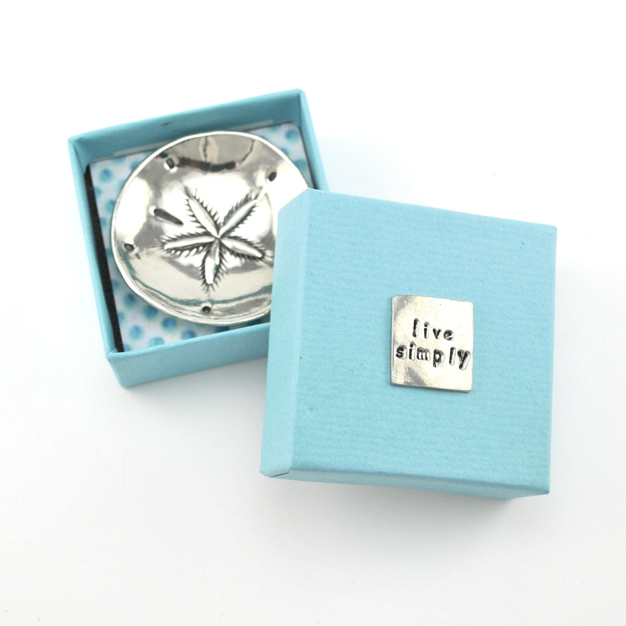 Handcrafted Pewter Sand Dollar Charm Bowl