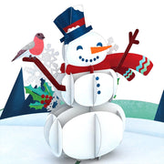 Happy Holiday Snowman Pop Up Card