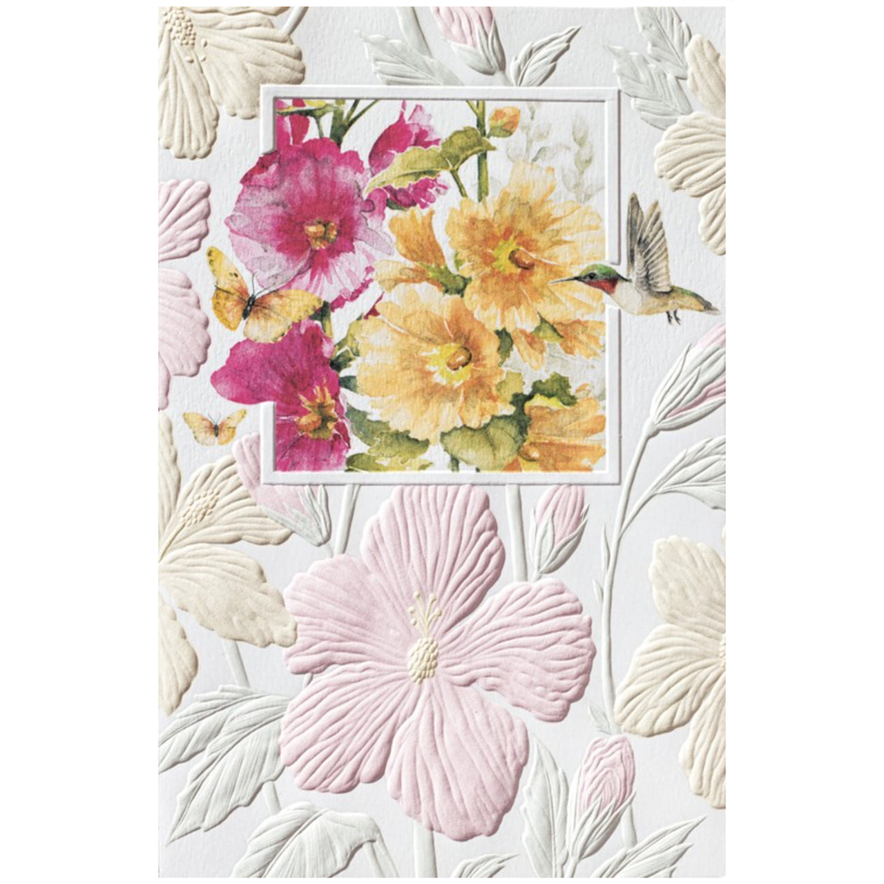 Hollyhocks Oasis Mother's Day Card