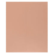 Solid peach-colored square with a white border