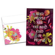 Kind People Thank You Card on white background
