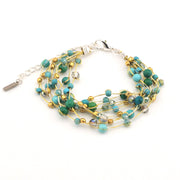 Lakeshore Silk and Beaded Bracelet
