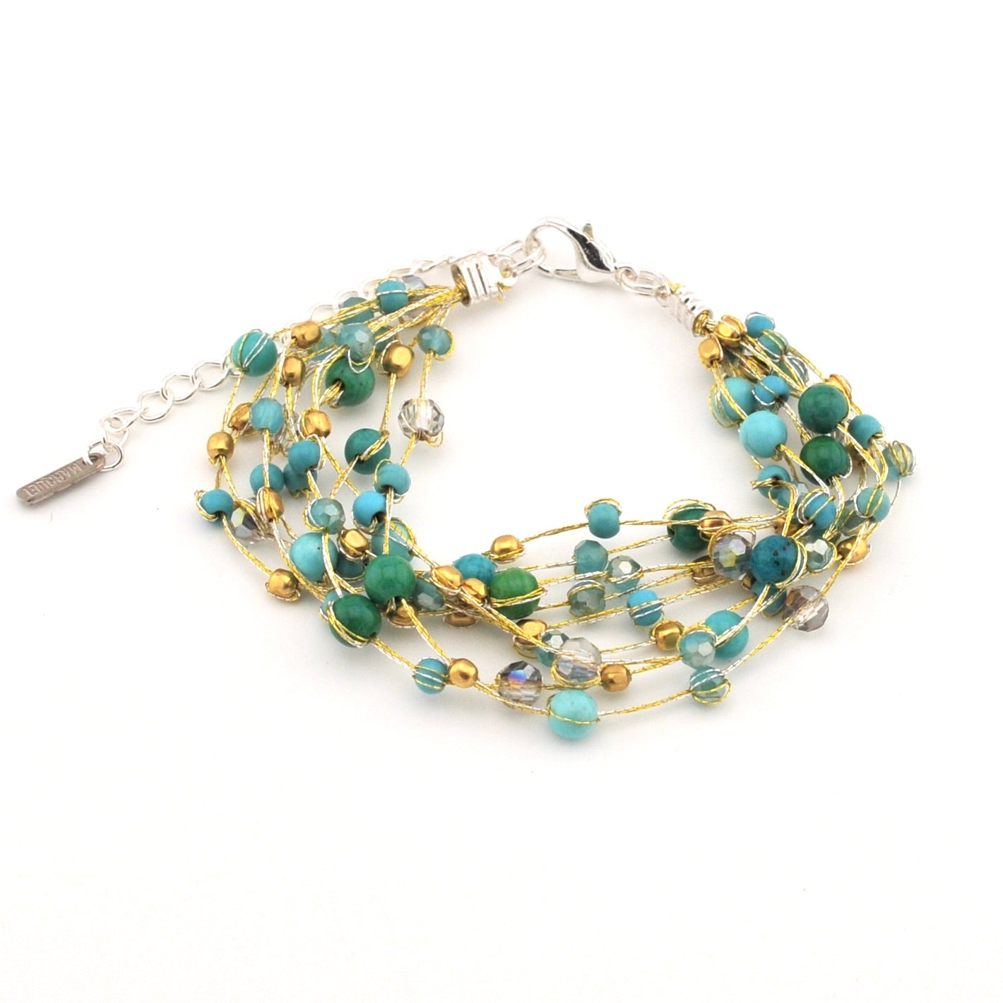 Lakeshore Silk and Beaded Bracelet