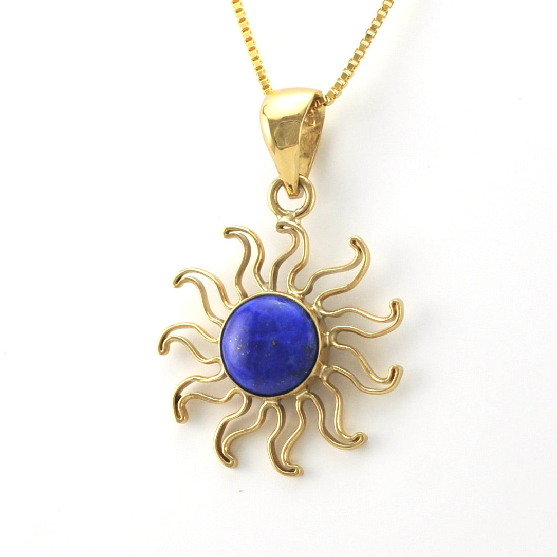 Lapis Sun Pendant