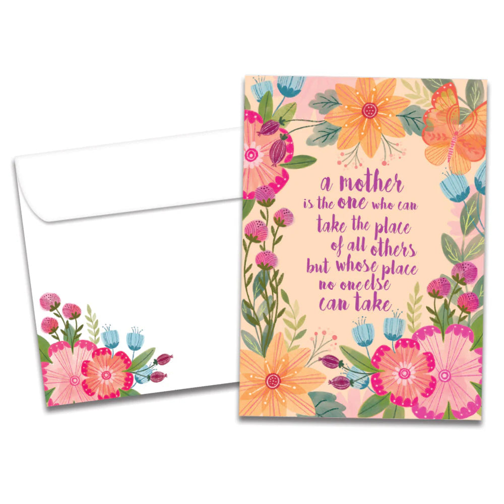 Mom Place Birthday Card on white background