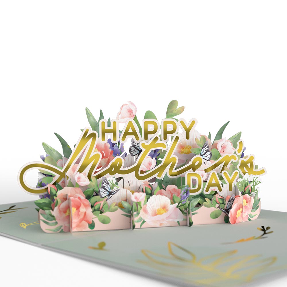 Mother's Day Peonies Pop Up Card