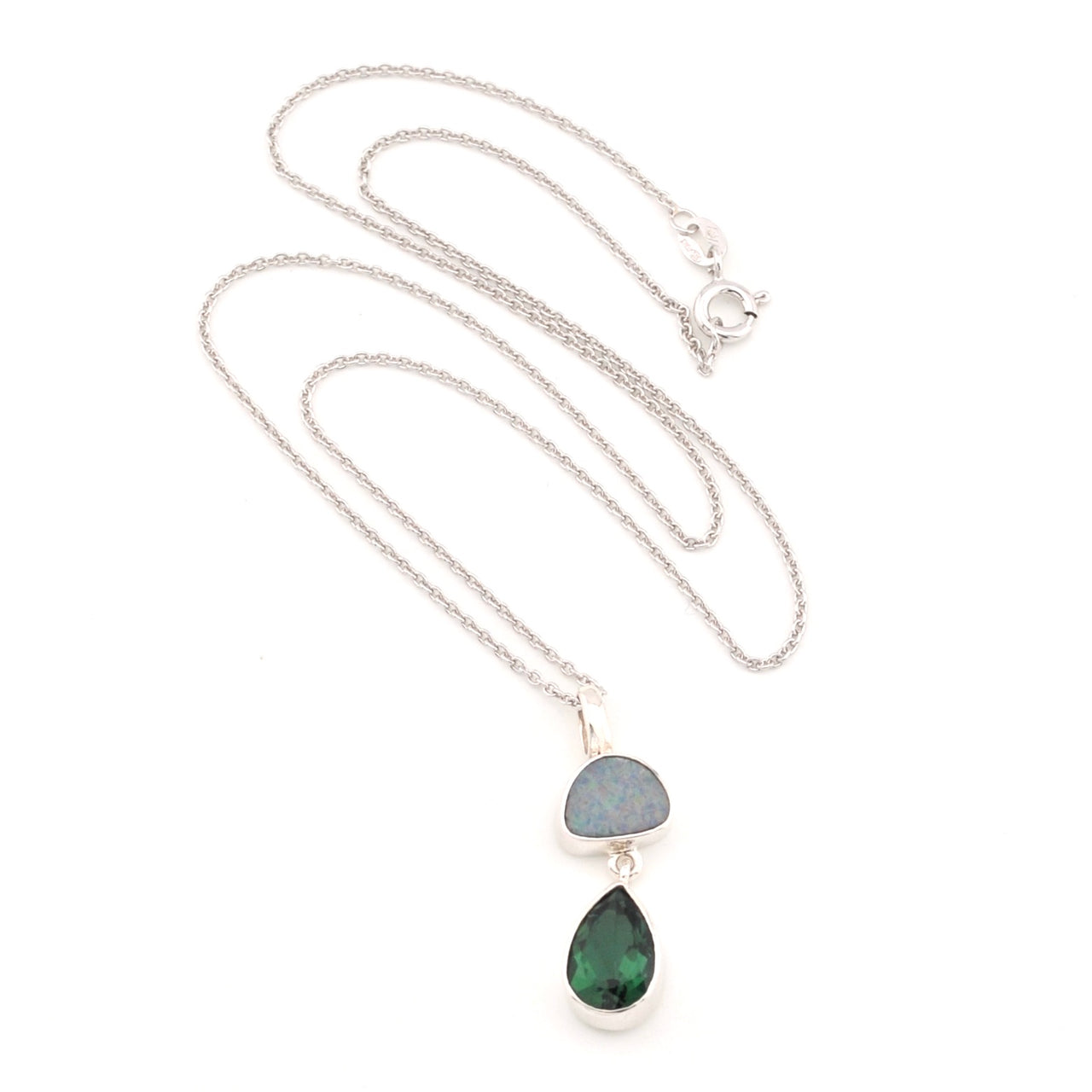 Opal Green Quartz Necklace