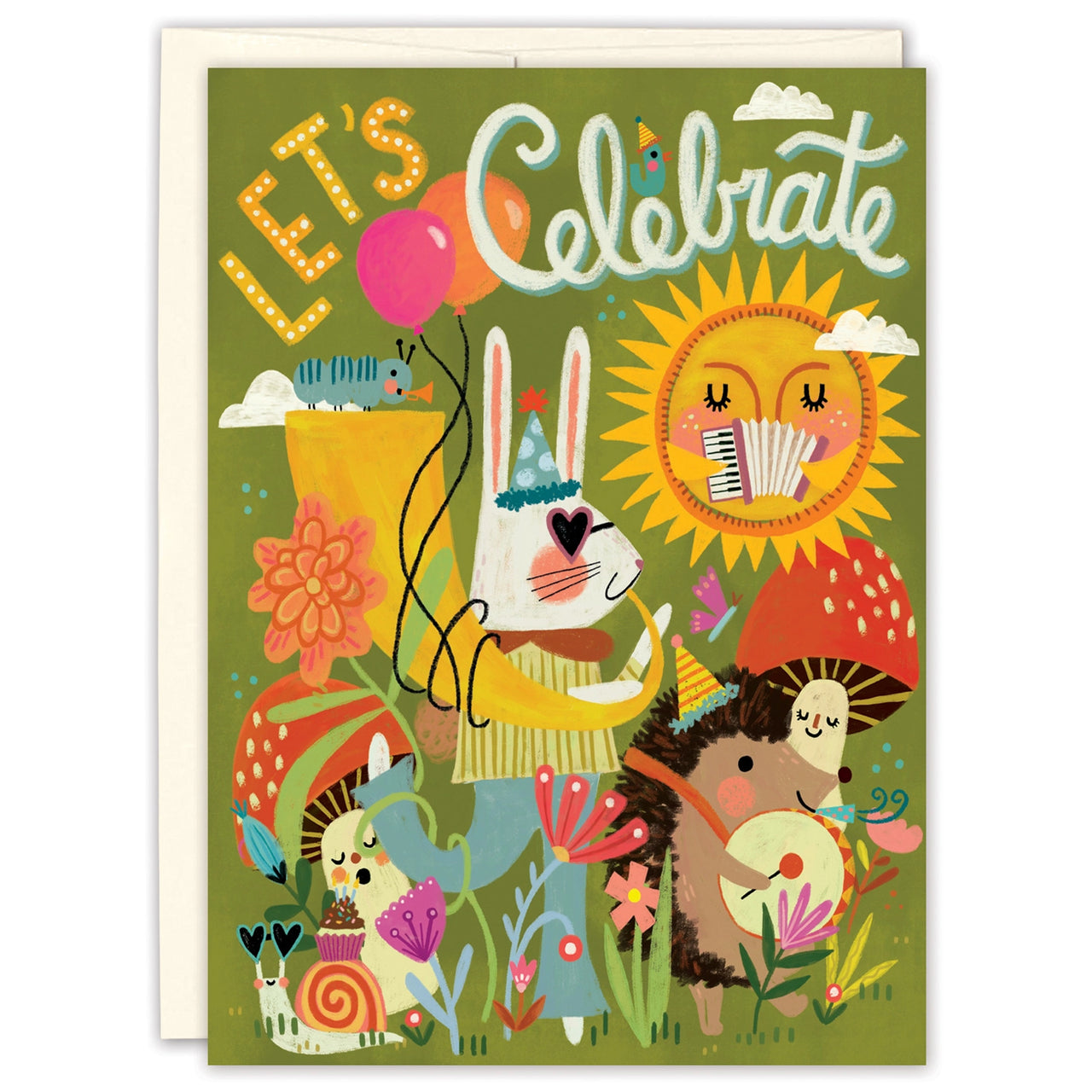 Parade Birthday Card on white background