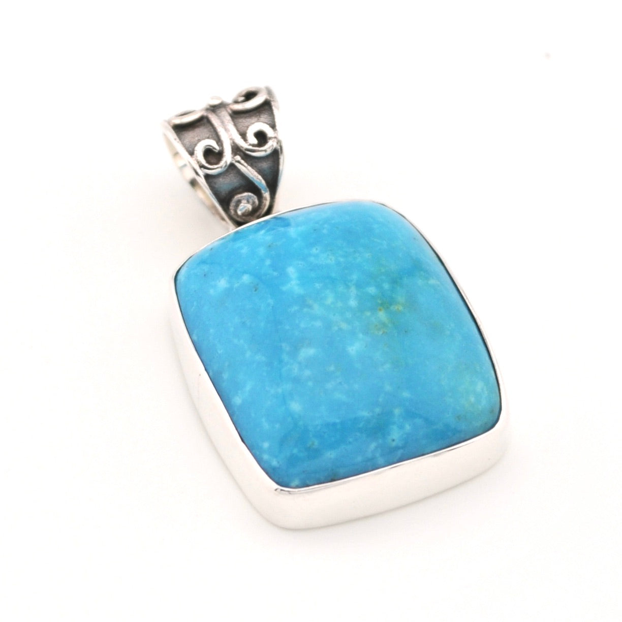 Pendant without Chain Arizona Turquoise 18x20mm Rectangle Pendant