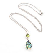 Peridot Abalone Necklace