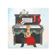 Piano Cats Greeting Card Cover