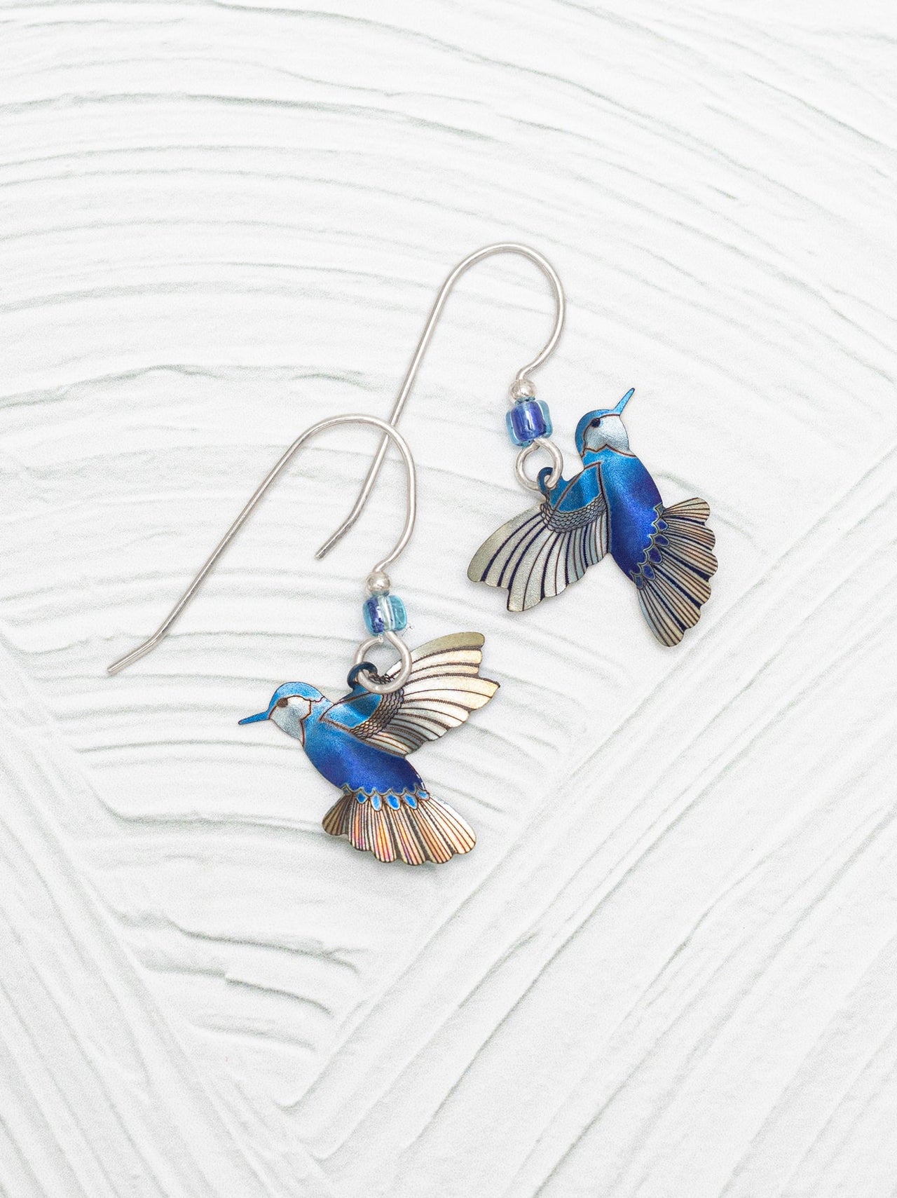 Blue Radiance Silver Picaflor Earrings