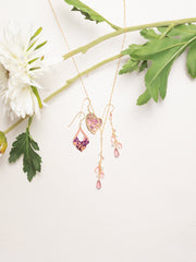 Alt View Blush Gabriella Necklace