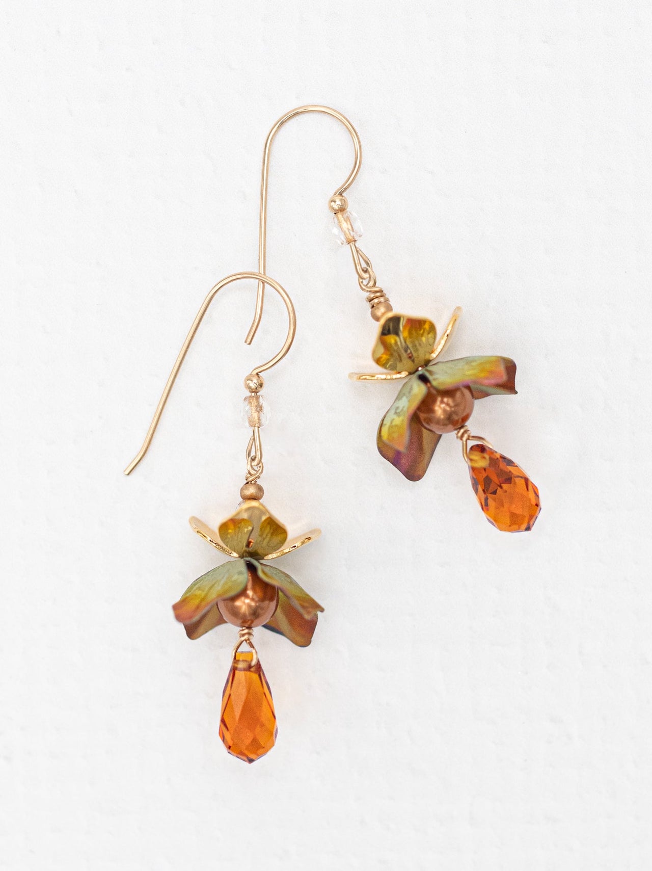 Brilliant Amber Karis Earrings