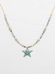 Seashore Carmel Beaded Necklace