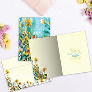 Ridiculously Amazing Day Birthday Card opened with matching envelope