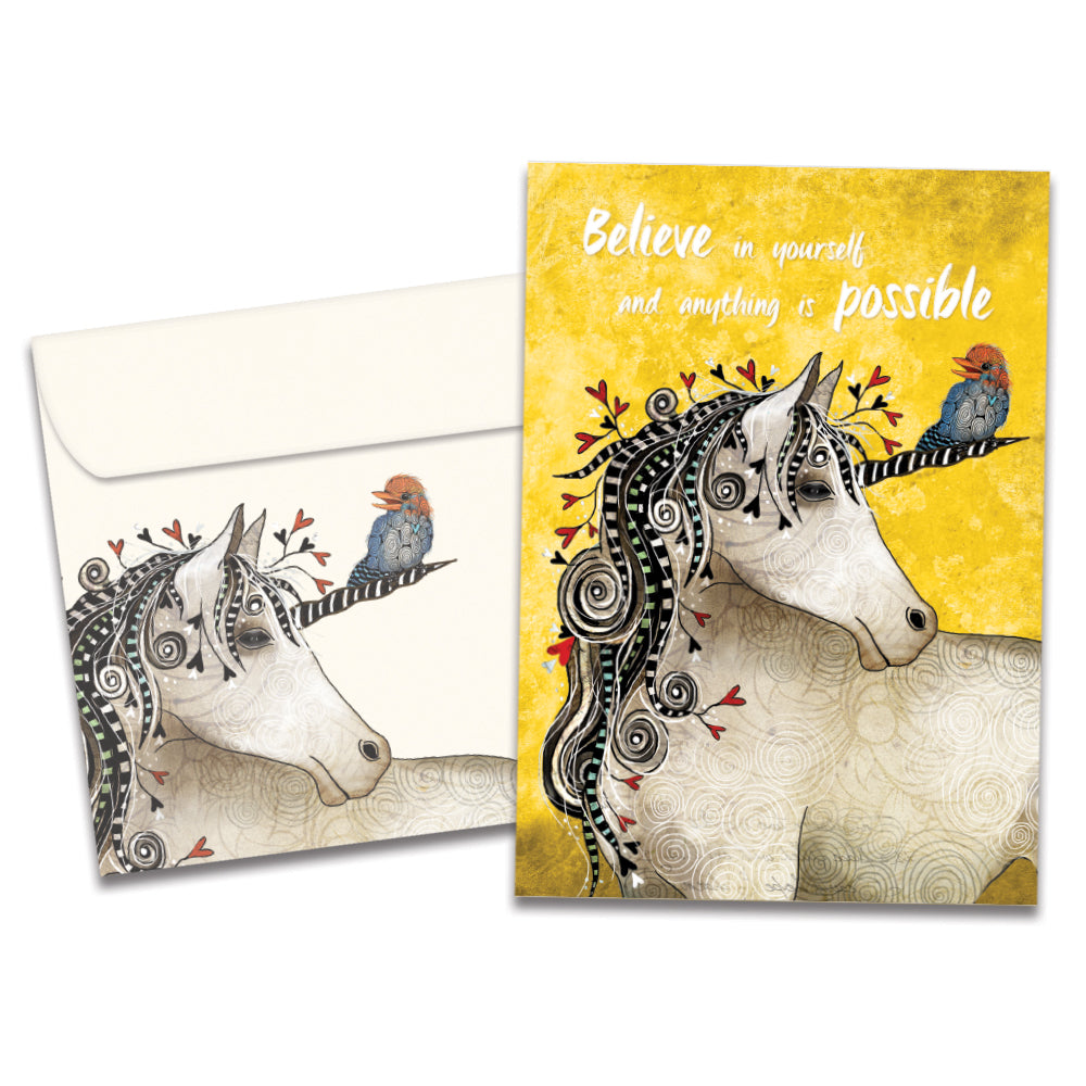 Believe in Yourself Unicorn Greeting Card