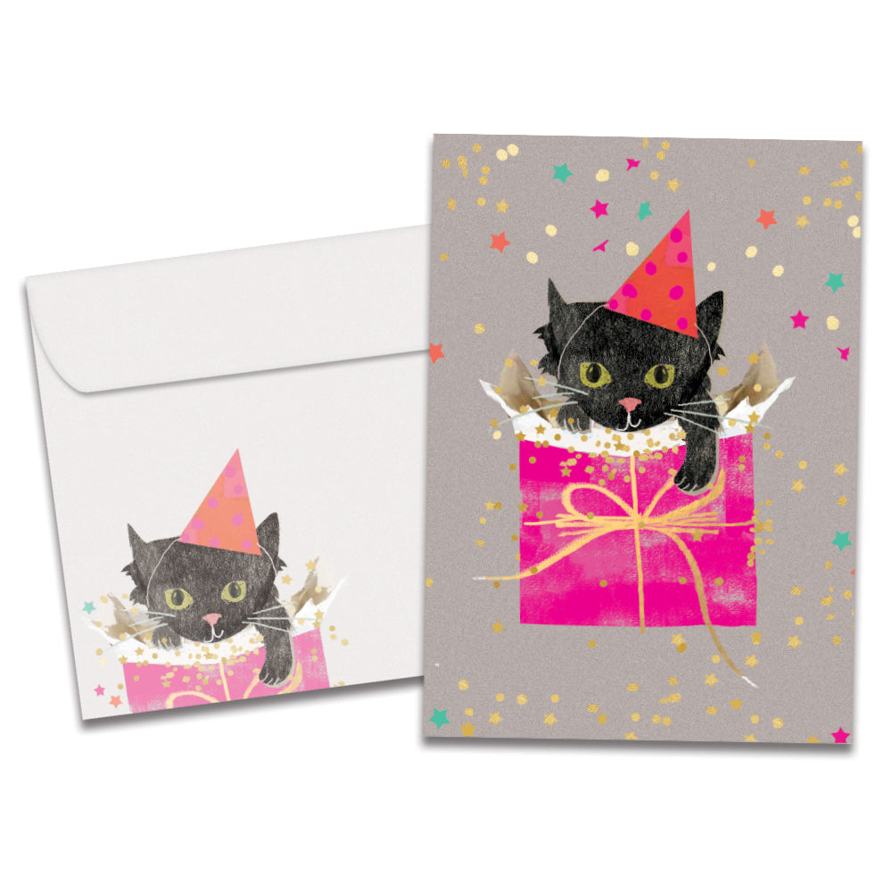 Party Kitty Birthday Greeting Card