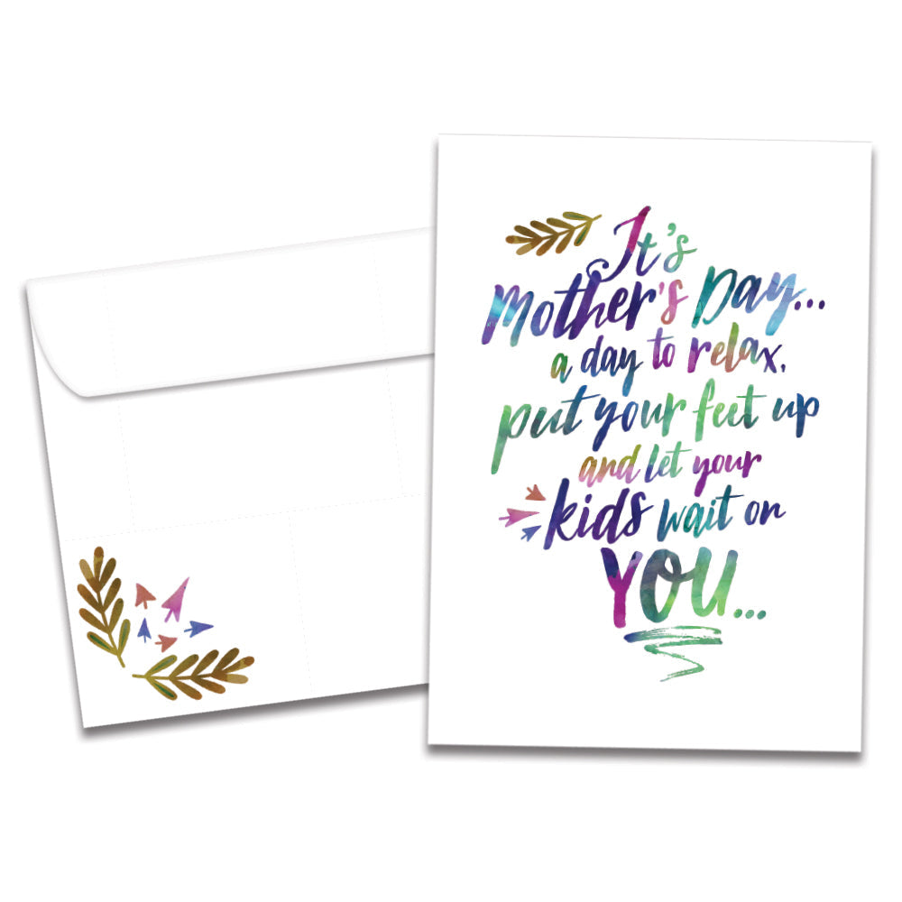 Feet Up Mother's Day Card