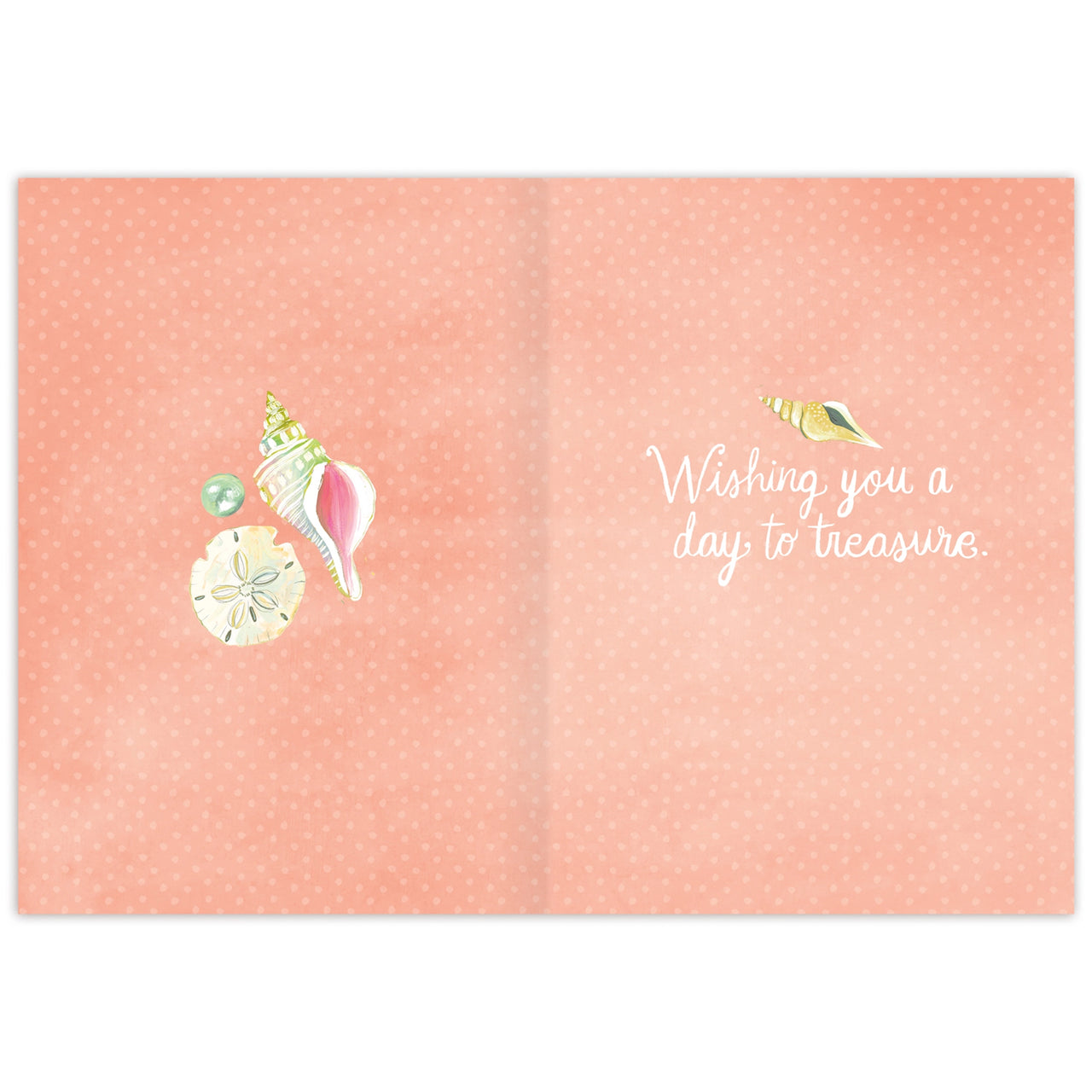 Seashell Treasures Birthday Card Inside
