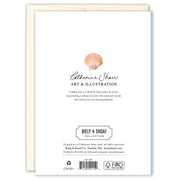 Seashells You Are My Treasure Love Card Back