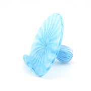 Blue card holder on a white background