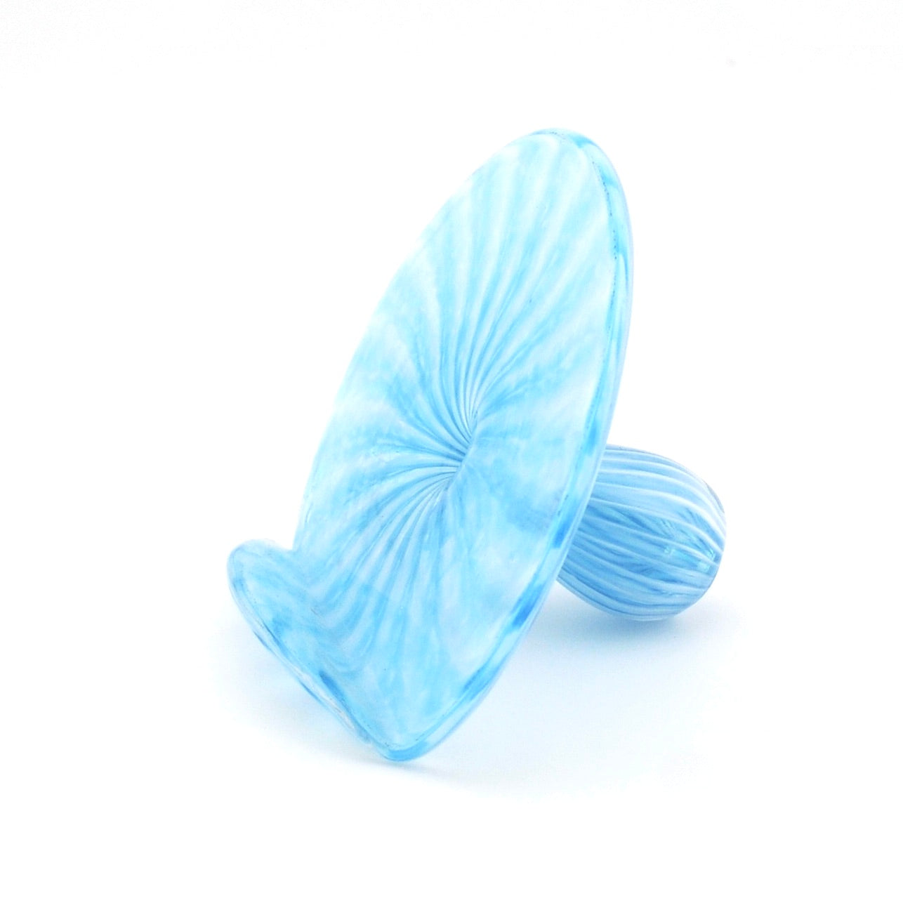 Blue card holder on a white background