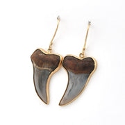 Side View Bakersfield Mako Shark Tooth Earrings