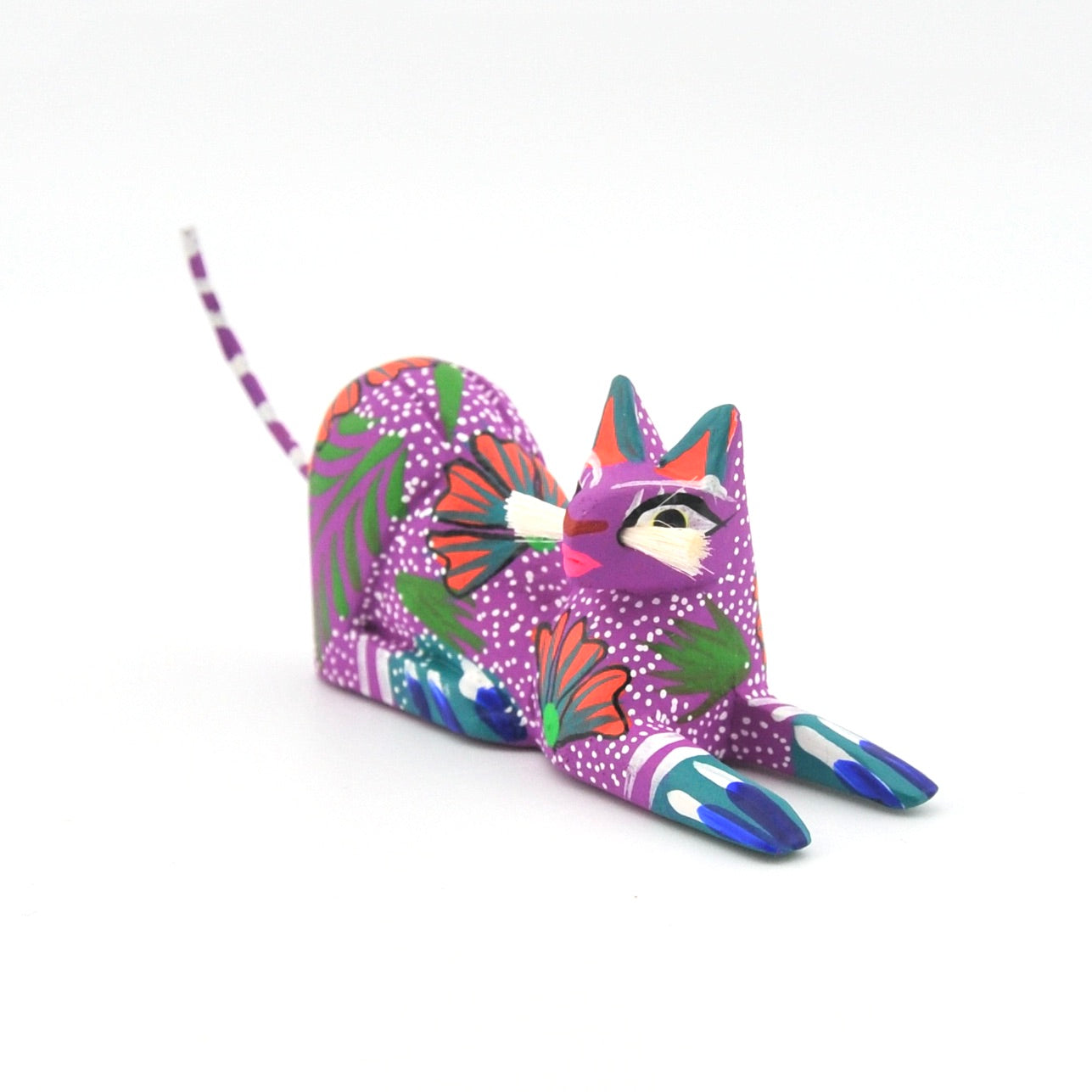 Side View Cat Resting with Whiskers by Lopez