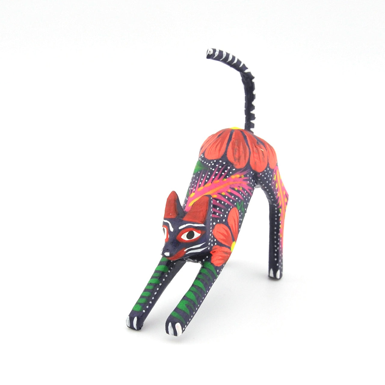 Side View Cat Stretching by Palma