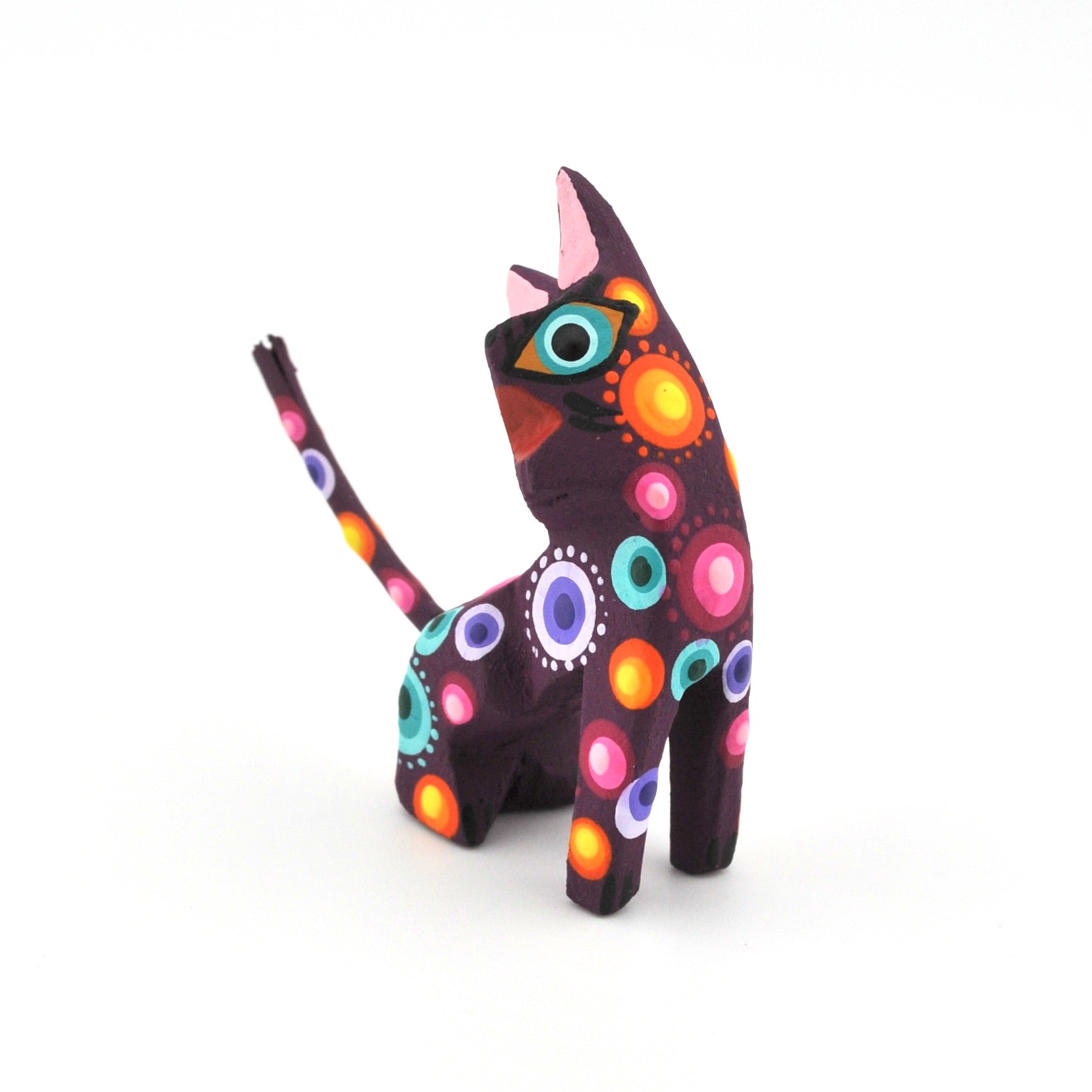 Side View Oaxacan Cat Sitting by Sosa