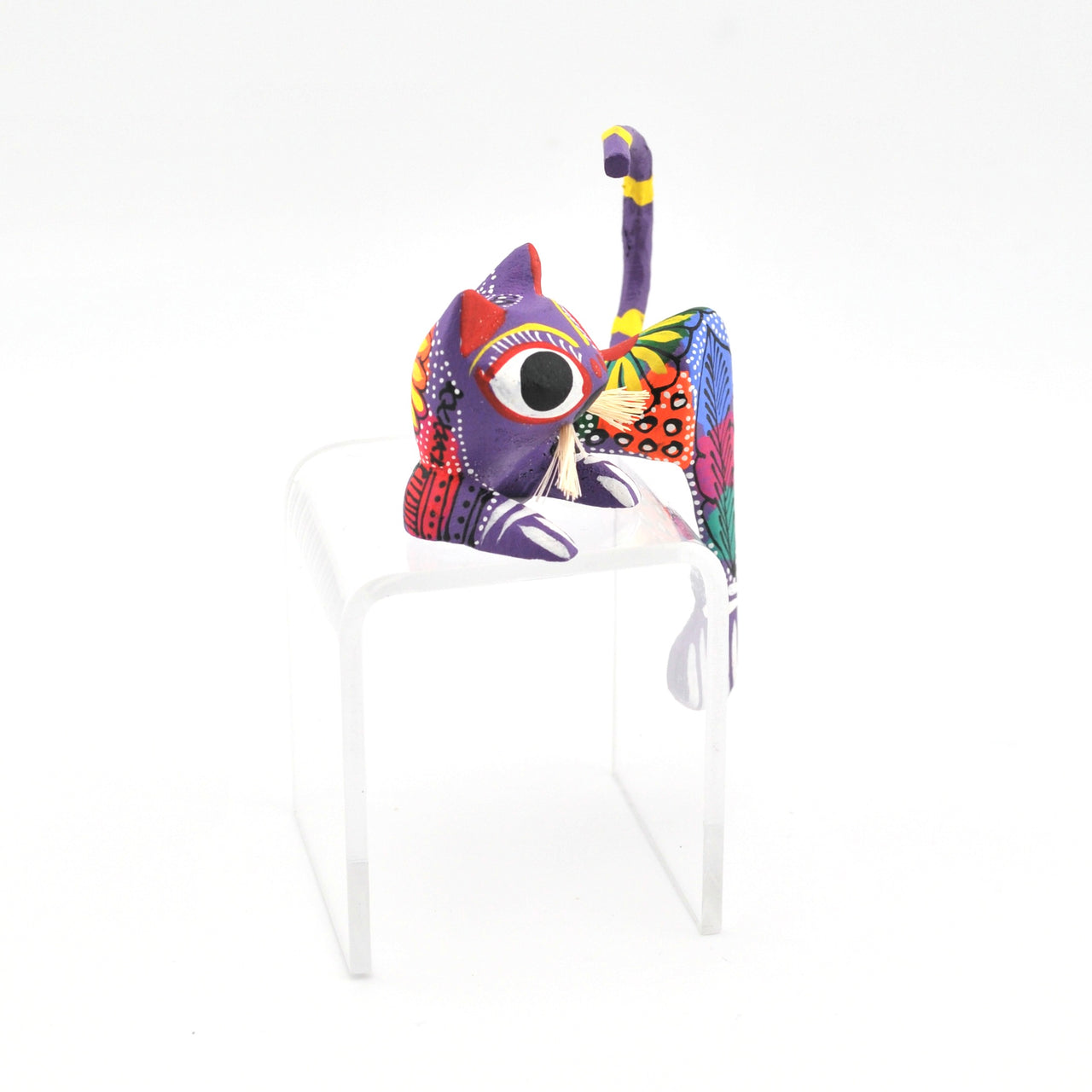 Side View Oaxacan Shelf Cat with Whiskers by Ruiz