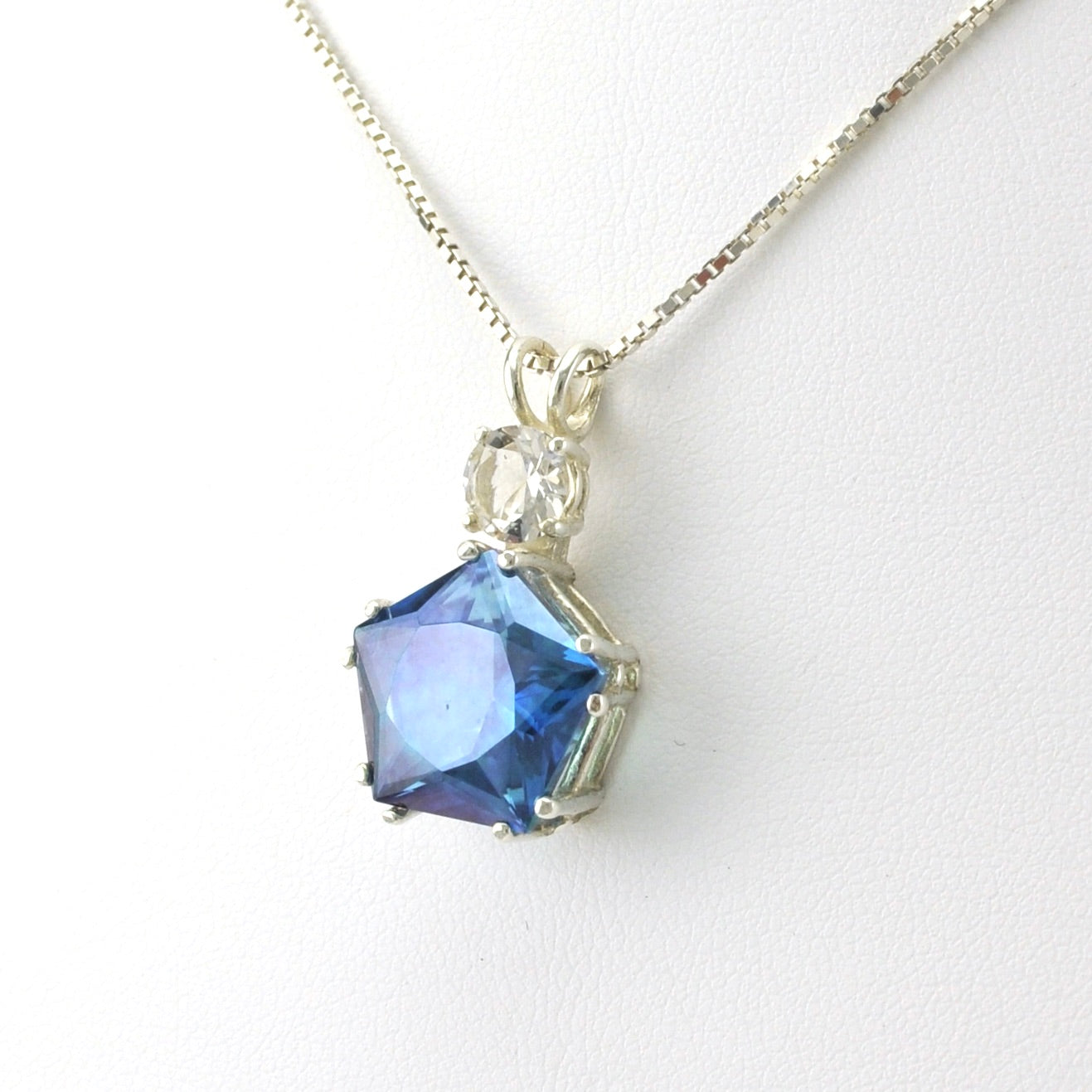 レアNo.0293　ヴィンテージジュリアナ　Topaz Quartz
ジュリアナ Sterling Silver Aura Aura Quartz Star of Venus with White