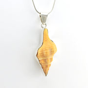 Side View Silver House Conch Shell Pendant