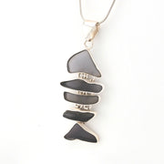 Necklace with a unique pendant on a white background