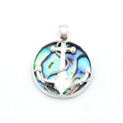 Pendant with anchor design on a white background